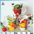 Promotion fruit juice ceramic cup